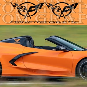 2 colori Nuovo esclusivo Sport Sticker Decal Sportello laterale per Corvette C8 Stingray