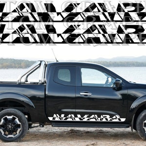 2 colori Nuovo esclusivo Sport Sticker Decal Sportello laterale per Nissan Navara King Cab