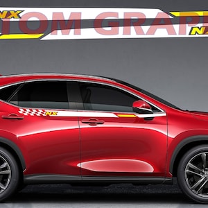 2-kolorowa nowa ekskluzywna naklejka sportowa kalkomania boczne drzwi do Lexus NX