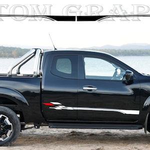 2 colori Nuovo esclusivo Sport Sticker Decal Sportello laterale per Nissan Navara King Cab