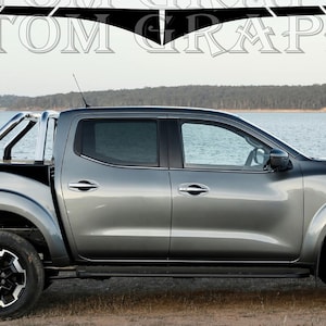 2 colori Nuovo esclusivo Sport Sticker Decal Sportello laterale per Nissan Navara Double Cab Pro-4x