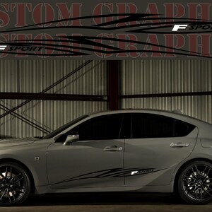 2 colori Nuovo esclusivo Sport Sticker Decal Sportello laterale per Lexus IS