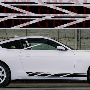 2 colori Nuovo esclusivo Sport Sticker Decal Sportello laterale per mustang
