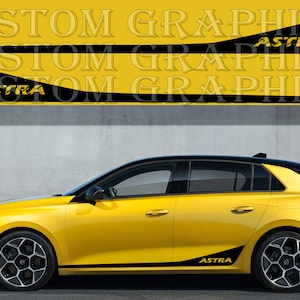 2 colori Nuovo esclusivo Sport Sticker Decal Sportello laterale per Opel Astra
