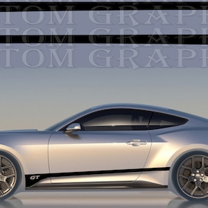2 colori Nuovo esclusivo Sport Sticker Decal Sportello laterale per mustang