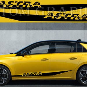 2 colori Nuovo esclusivo Sport Sticker Decal Sportello laterale per Opel Astra