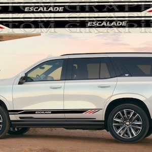 2 colori Nuovo esclusivo Sport Sticker Decal Sportello laterale per Cadillac Escalade 2021