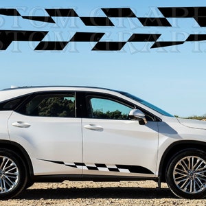 New Collection Sport Sticker Decal Side Door Stripes Compatible with Lexus RX 350 350