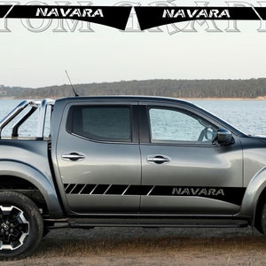 2 colori Nuovo esclusivo Sport Sticker Decal Sportello laterale per Nissan Navara Double Cab Pro-4x
