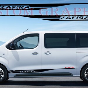 2 colori Nuovo esclusivo Sport Sticker Decal Sportello laterale per Opel Zafira Life