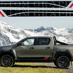 2 colori Nuovo esclusivo Sport Sticker Decal Sportello laterale per Toyota Hilux 2023
