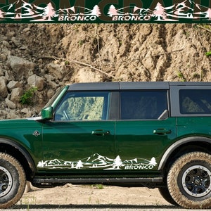 2 colori Nuovo esclusivo Sport Sticker Decal Sportello laterale per Bronco