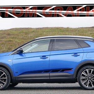 2 colori Nuovo esclusivo Sport Sticker Decal Sportello laterale per Opel Grandland