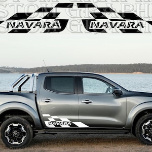 2 colori Nuovo esclusivo Sport Sticker Decal Sportello laterale per Nissan Navara Double Cab Pro-4x