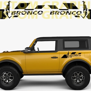 2-kolorowa nowa ekskluzywna naklejka sportowa kalkomania boczne drzwi do Bronco