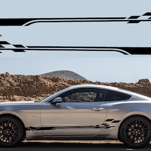 2 colori Nuovo esclusivo Sport Sticker Decal Sportello laterale per mustang