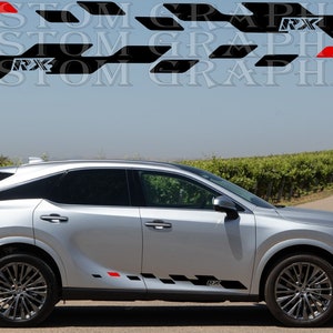 2 colori Nuovo esclusivo Sport Sticker Decal Sportello laterale per Lexus RX