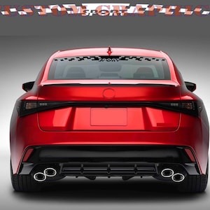 Tailgate Sport Sticker Decal Side Door Stripes Compatible with Lexus IS