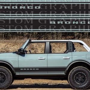 2 colori Nuovo esclusivo Sport Sticker Decal Sportello laterale per Bronco
