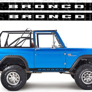 2 colori Nuovo esclusivo Sport Sticker Decal Sportello laterale per Bronco