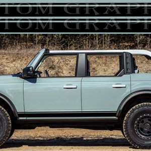 2 colori Nuovo esclusivo Sport Sticker Decal Sportello laterale per Bronco