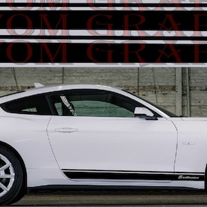 2 colori Nuovo esclusivo Sport Sticker Decal Sportello laterale per mustang