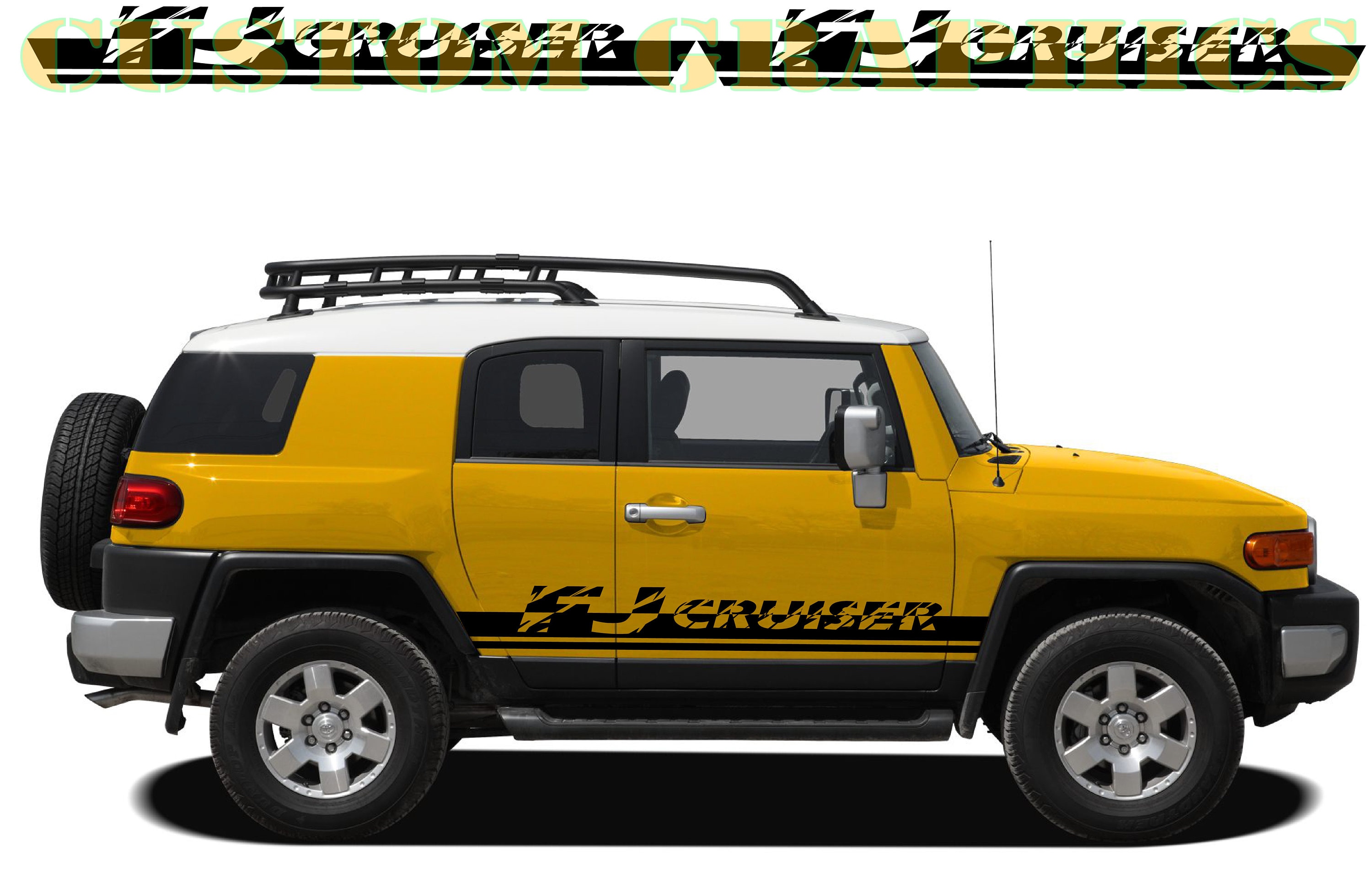 Top Sport Sticker Decal Side Door Stripes Compatible With FJ