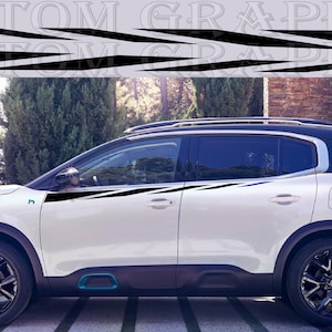 2 colori Nuovo esclusivo Sport Sticker Decal Sportello laterale per Citroen C5 Aircross Hybrid 2020