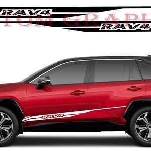 2 colori Nuovo esclusivo Sport Sticker Decal Sportello laterale per Toyota Rav4