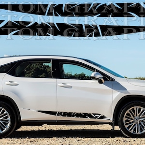 2 colori Nuovo esclusivo Sport Sticker Decal Sportello laterale per Lexus RX