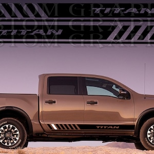 2 colori Nuovo esclusivo Sport Sticker Decal Sportello laterale per Nissan Titan