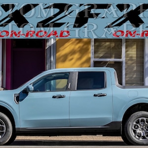 2 color FX2 On Road Inscription Side door vinyl decal sticker Compatible with Maverick