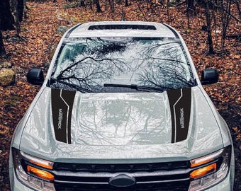 Custom Design Decal Vinyl Hood Stripes Compatible with Ford Maverick
