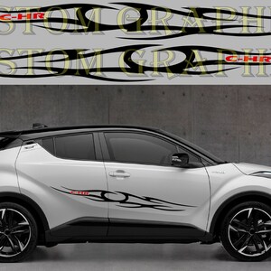 2 colori Nuovo esclusivo Sport Sticker Decal Sportello laterale per Toyota C-HR GR Sport 2021