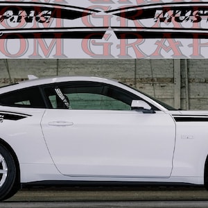 2 colori Nuovo esclusivo Sport Sticker Decal Sportello laterale per mustang