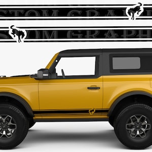 2 colori Nuovo esclusivo Sport Sticker Decal Sportello laterale per Bronco