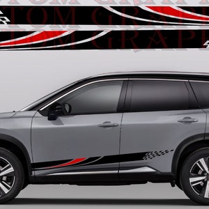 2 colori Nuovo esclusivo Sport Sticker Decal Sportello laterale per Nissan Rogue 2021
