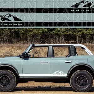 2 colori Nuovo esclusivo Sport Sticker Decal Sportello laterale per Bronco