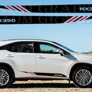 2 colori Nuovo esclusivo Sport Sticker Decal Sportello laterale per Lexus RX