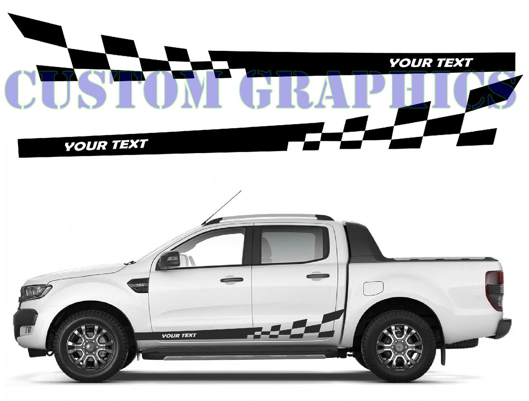 Universal New Design Set of Stickers Decal Stripe Body Kit Sport Side ...