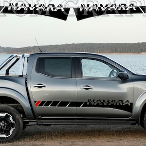 2 colori Nuovo esclusivo Sport Sticker Decal Sportello laterale per Nissan Navara Double Cab Pro-4x
