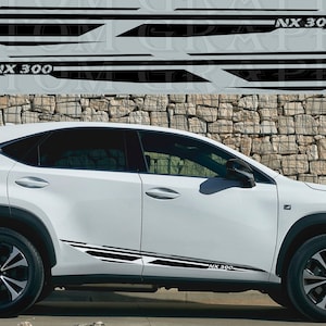 2-kolorowa nowa ekskluzywna naklejka sportowa kalkomania boczne drzwi do Lexus NX