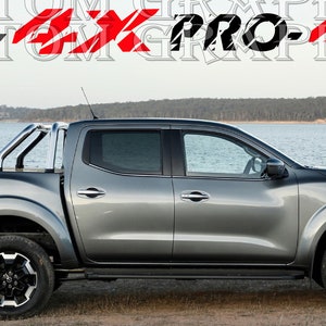 2 colori Nuovo esclusivo Sport Sticker Decal Sportello laterale per Nissan Navara Double Cab Pro-4x