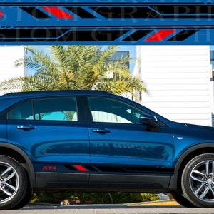 2-farbiger neuer exklusiver Sport-Aufkleber für Seitentür für Cadillac XT4