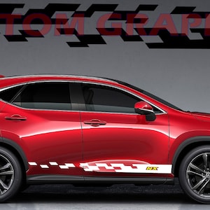 Exclusive Sport Sticker Decal Side Door Stripes Compatible with Lexus NX