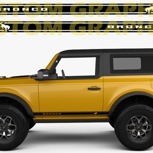 2 colori Nuovo esclusivo Sport Sticker Decal Sportello laterale per Bronco
