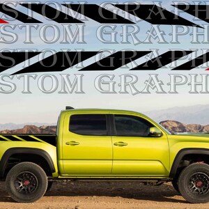 2-kolorowa nowa ekskluzywna naklejka sportowa kalkomania boczne drzwi do Toyota Tacoma Trail Edition