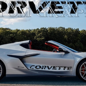 2 colori Nuovo esclusivo Sport Sticker Decal Sportello laterale per Corvette Z06 2023