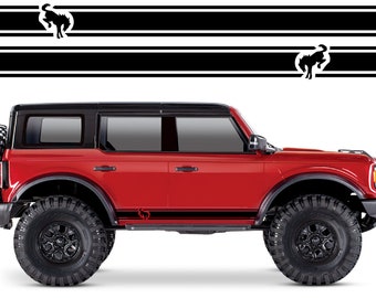 Classic Pair of Sport Side Stripes Decal Sticker Vinyl Compatible with Ford Bronco