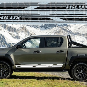 2 colori Nuovo esclusivo Sport Sticker Decal Sportello laterale per Toyota Hilux 2023